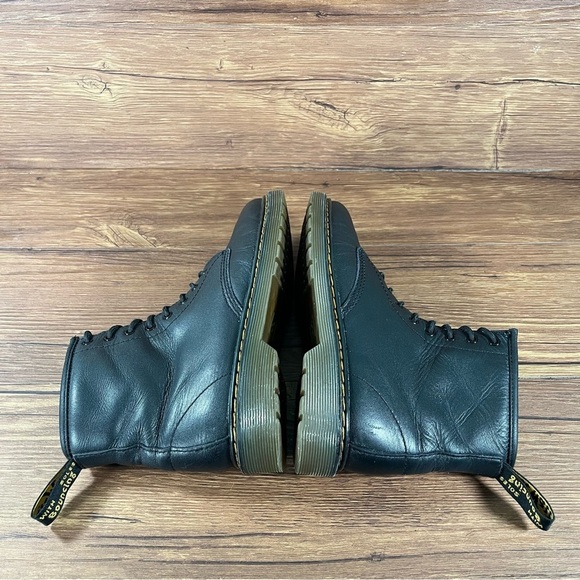 Dr. Martens DOCS Black Leather Lace Up Boots Shoes Women’s Size 5 - Picture 2 of 10